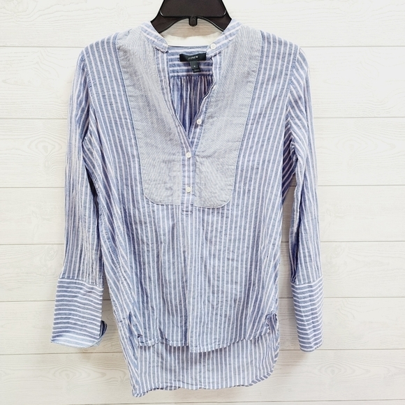 J. Crew Tops - J. Crew Striped Blouse